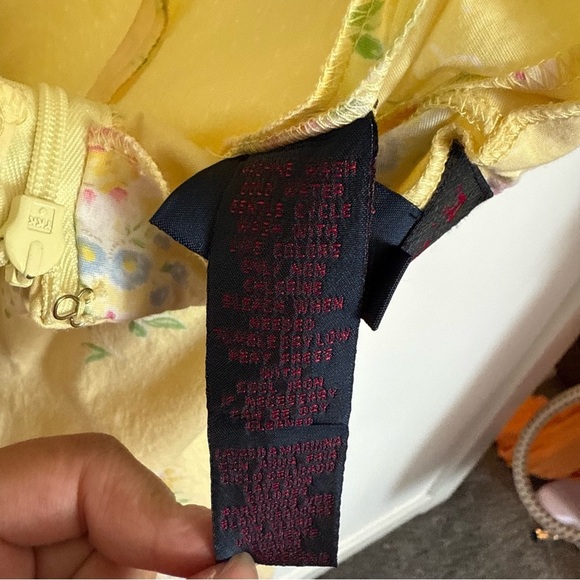 Ralph Lauren Yellow Floral Halter Dress | Size 8 - Picture 6 of 8